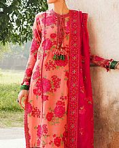 Hussain Rehar Coral Karandi Suit- Pakistani Winter Dress