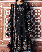 Hussain Rehar Black Lawn Suit- Pakistani Lawn Dress