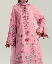 Hussain Rehar Pink Lawn Suit- Pakistani Lawn Dress