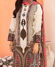 Gul Ahmed Off-white Cambric Suit- Pakistani Designer Lawn Suits