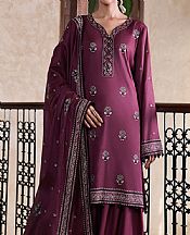 Image Plum Cotton Suit- Pakistani Lawn Dress