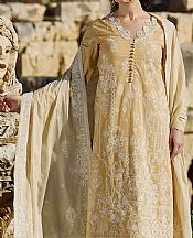 Image Sand Gold Lawn Suit- Pakistani Lawn Dress
