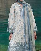 Image Off-white Lawn Suit- Pakistani Lawn Dress
