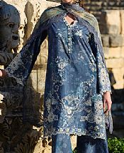 Image Pickled Bluewood Cotton Suit- Pakistani Designer Lawn Suits