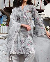 Image Grey Cotton Suit- Pakistani Designer Lawn Suits