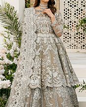 Imrozia Beige Net Suit- Pakistani Chiffon Dress