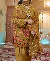 Olive Chiffon Suit- Pakistani Designer Chiffon Suit