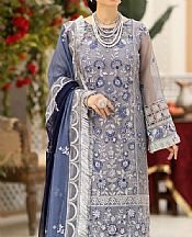 Imrozia Grey Masuri Suit- Pakistani Chiffon Dress