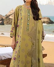 Imrozia Olive Lawn Suit- Pakistani Lawn Dress