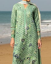 Imrozia Mint Green Lawn Suit- Pakistani Lawn Dress