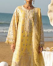 Imrozia Yellow Lawn Suit- Pakistani Lawn Dress