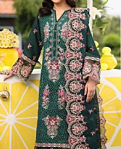 Imrozia Bottle Green Lawn Suit- Pakistani Designer Lawn Suits