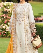 Imrozia Ivory Lawn Suit- Pakistani Designer Lawn Suits