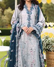 Imrozia Slate Grey Lawn Suit- Pakistani Lawn Dress