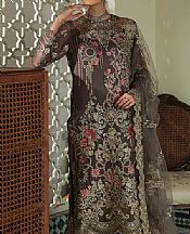 Dark Grey Chiffon Suit- Pakistani Chiffon Dress