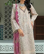 Ivory Organza Suit- Pakistani Designer Chiffon Suit