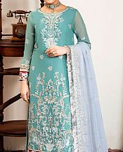 Light Turquoise Chiffon Suit