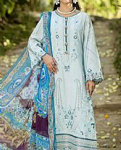 Imrozia Sea Blue Mist Lawn Suit- Pakistani Lawn Dress