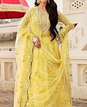 Imrozia Yellow Net Suit- Pakistani Chiffon Dress