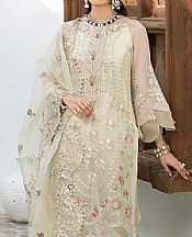 Off-white Chiffon Suit- Pakistani Chiffon Dress