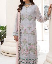 Imrozia Silver Sand Chiffon Suit- Pakistani Designer Chiffon Suit