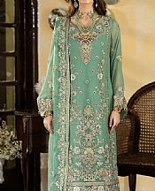Imrozia Mint Green Chiffon Suit- Pakistani Chiffon Dress
