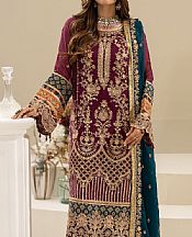 Egg Plant Chiffon Suit