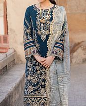 Imrozia Blue Dianne Organza Suit- Pakistani Chiffon Dress