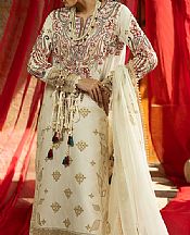 Imrozia Off-white Lawn Suit- Pakistani Lawn Dress