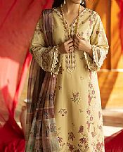 Imrozia Ivory Lawn Suit- Pakistani Designer Lawn Suits