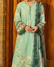 Imrozia Turquoise Lawn Suit- Pakistani Lawn Dress