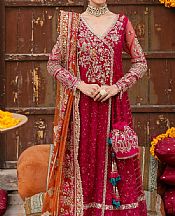 Imrozia Hot Pink Net Suit- Pakistani Designer Chiffon Suit