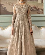 Imrozia Light Grey Net Suit- Pakistani Chiffon Dress