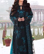 Imrozia Black Net Suit- Pakistani Designer Chiffon Suit