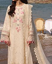 Imrozia Ivory Lawn Suit- Pakistani Designer Lawn Suits
