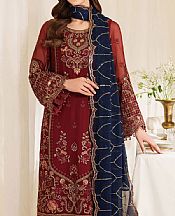 Maroon Chiffon Suit