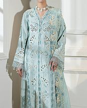 Imrozia Light Blue Silk Suit- Pakistani Chiffon Dress