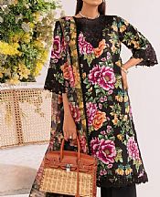 Ittehad Black Lawn Suit- Pakistani Designer Lawn Suits