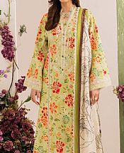 Ittehad Lime Green Lawn Suit- Pakistani Lawn Dress