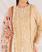 Ittehad Sand Gold Lawn Suit- Pakistani Lawn Dress