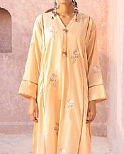 Ittehad Cream Lawn Kurti- Pakistani Lawn Dress