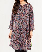 Ittehad Black Satin Kurti- Pakistani Designer Lawn Suits