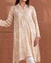 Ivory Jacquard Kurti- Pakistani Winter Dress