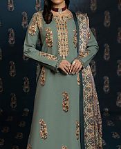 Greyish Turquoise Khaddar Suit