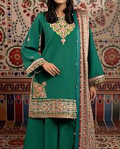Emerald Green Khaddar Suit