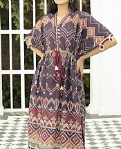 English Violet Khaddar Kurti- Pakistani Winter Dress