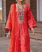 Ittehad Persian Red Lawn Suit- Pakistani Designer Lawn Suits