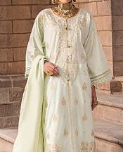 Ittehad Off White/Light Green Lawn Suit- Pakistani Lawn Dress