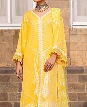 Ittehad Yellow Lawn Suit- Pakistani Designer Lawn Suits