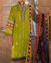 Ittehad Apple Green Lawn Suit- Pakistani Designer Lawn Suits